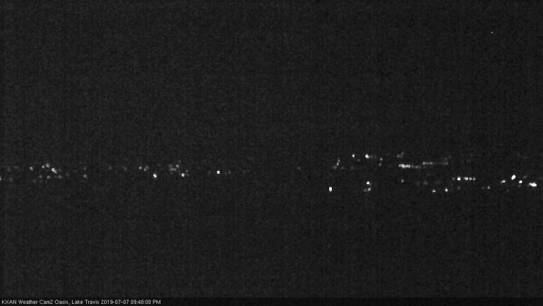 Lake Travis webcam, July 7, 2019 8:50 PM CT