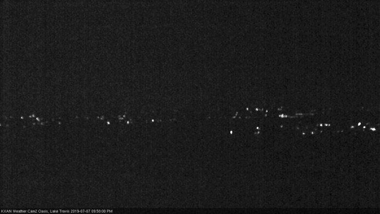 Lake Travis webcam, July 7, 2019 9:00 PM CT