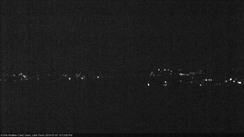 Lake Travis webcam, July 7, 2019 9:15 PM CT