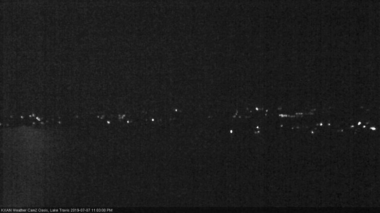Lake Travis webcam, July 7, 2019 10:05 PM CT