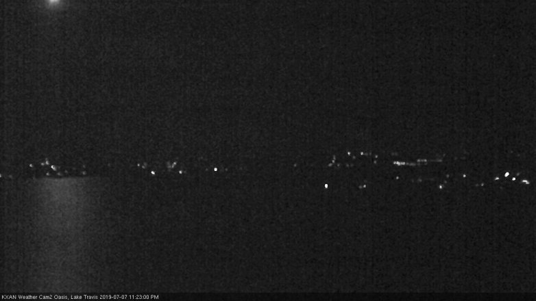 Lake Travis webcam, July 7, 2019 10:25 PM CT