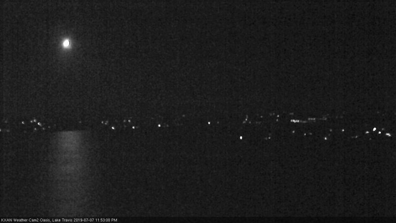 Lake Travis webcam, July 7, 2019 10:55 PM CT