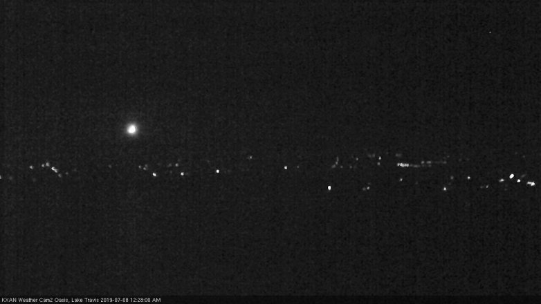 Lake Travis webcam, July 7, 2019 11:30 PM CT