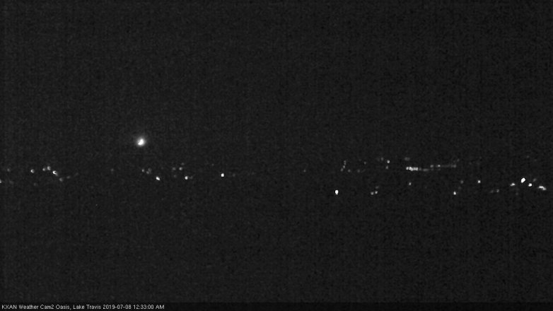 Lake Travis webcam, July 7, 2019 11:35 PM CT