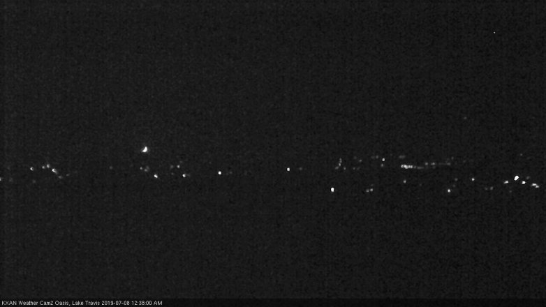 Lake Travis webcam, July 7, 2019 11:40 PM CT
