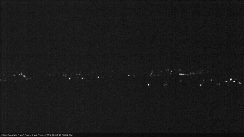 Lake Travis webcam, July 7, 2019 11:55 PM CT