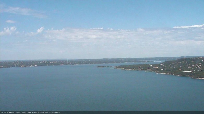 Lake Travis webcam, July 8, 2019 11:05 AM CT