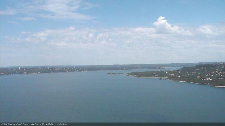 Lake Travis webcam, July 8, 2019 11:15 AM CT