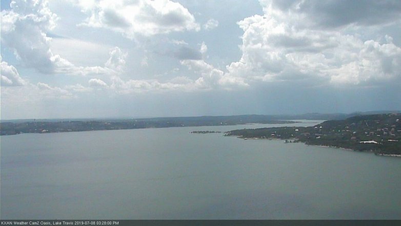Lake Travis webcam, July 8, 2019 2:30 PM CT