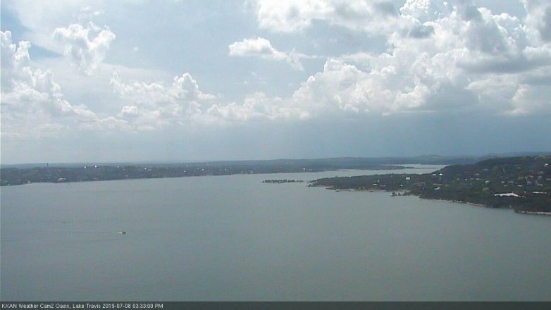 Lake Travis webcam, July 8, 2019 2:35 PM CT