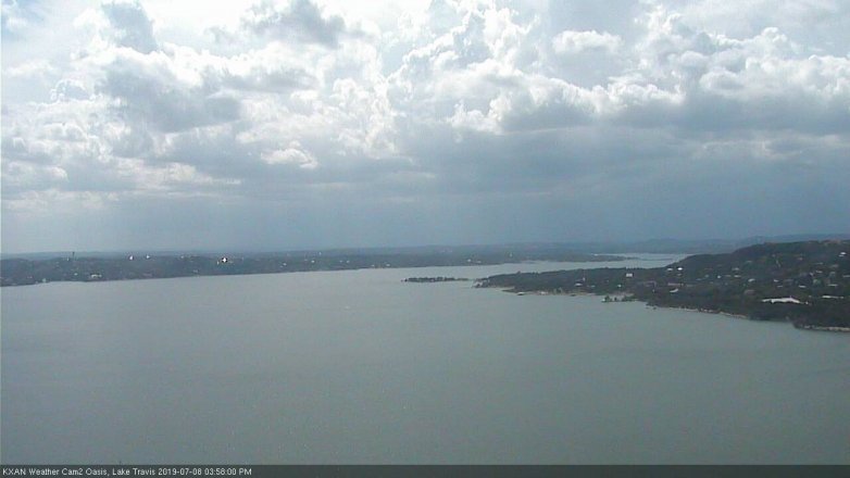 Lake Travis webcam, July 8, 2019 3:00 PM CT