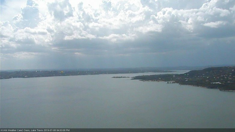 Lake Travis webcam, July 8, 2019 3:05 PM CT