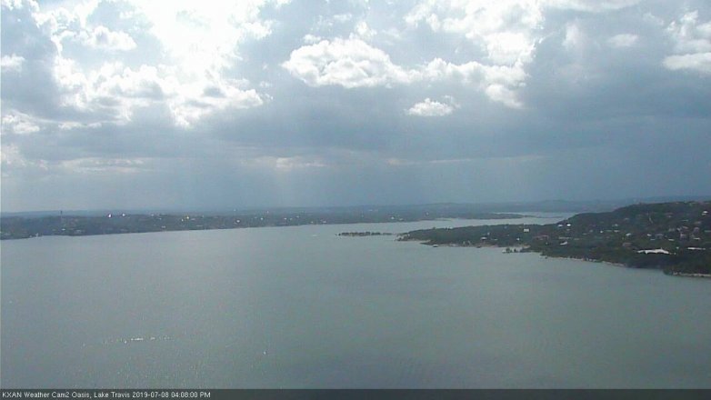 Lake Travis webcam, July 8, 2019 3:10 PM CT