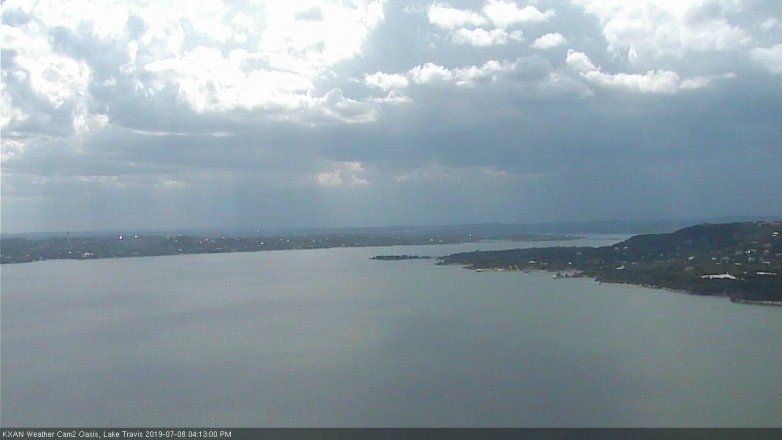 Lake Travis webcam, July 8, 2019 3:15 PM CT