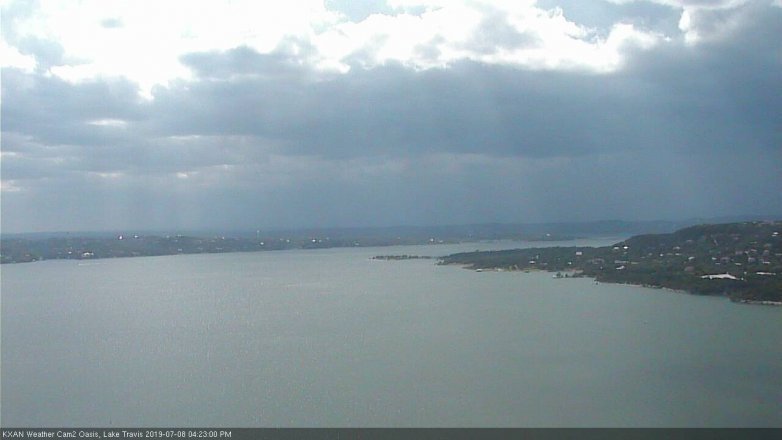 Lake Travis webcam, July 8, 2019 3:25 PM CT