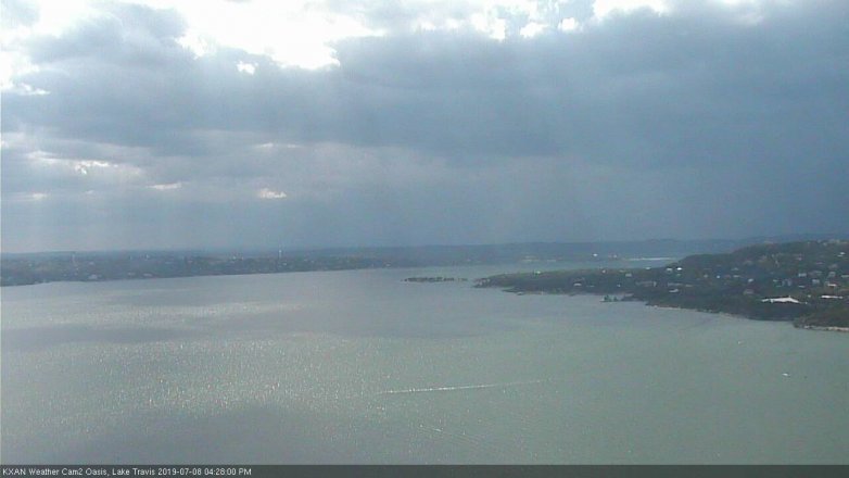 Lake Travis webcam, July 8, 2019 3:30 PM CT