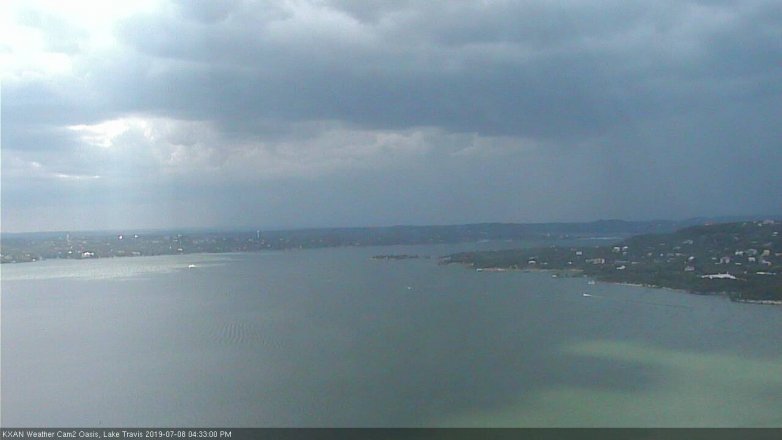 Lake Travis webcam, July 8, 2019 3:35 PM CT