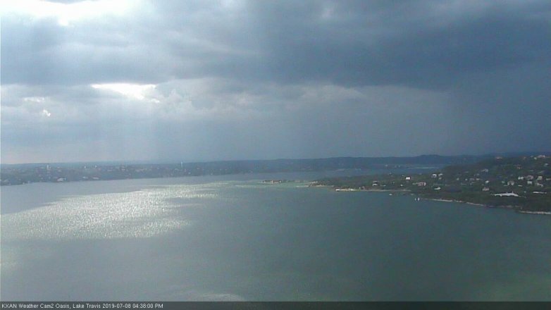 Lake Travis webcam, July 8, 2019 3:40 PM CT