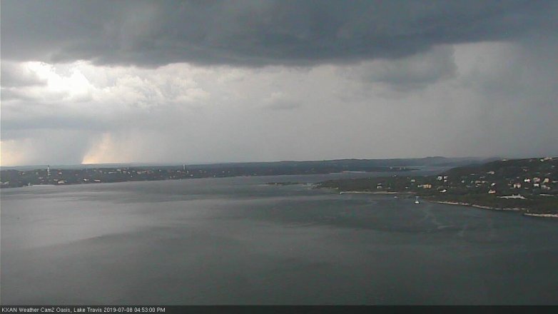 Lake Travis webcam, July 8, 2019 3:55 PM CT