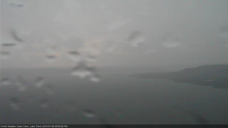 Lake Travis webcam, July 8, 2019 4:55 PM CT