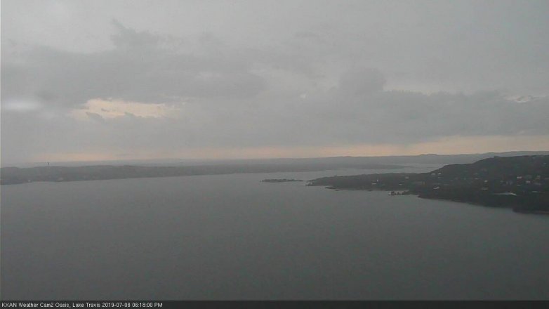 Lake Travis webcam, July 8, 2019 5:20 PM CT