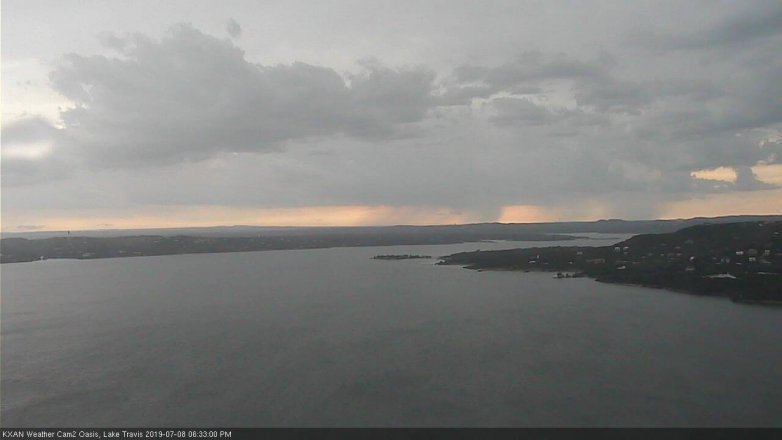 Lake Travis webcam, July 8, 2019 5:35 PM CT