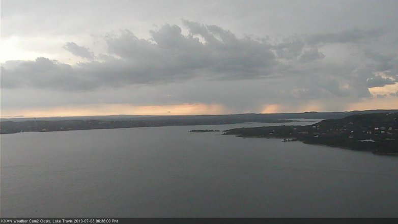 Lake Travis webcam, July 8, 2019 5:40 PM CT