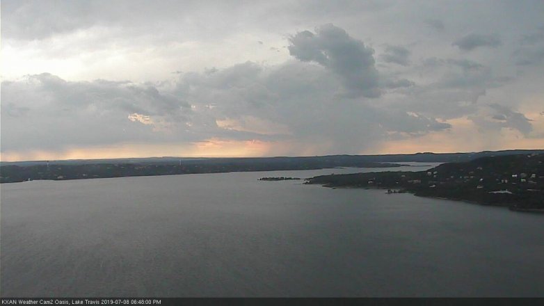 Lake Travis webcam, July 8, 2019 5:50 PM CT