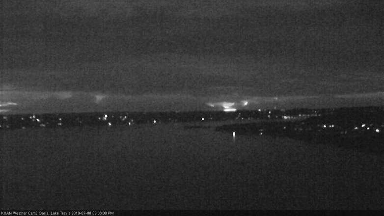 Lake Travis webcam, July 8, 2019 8:10 PM CT