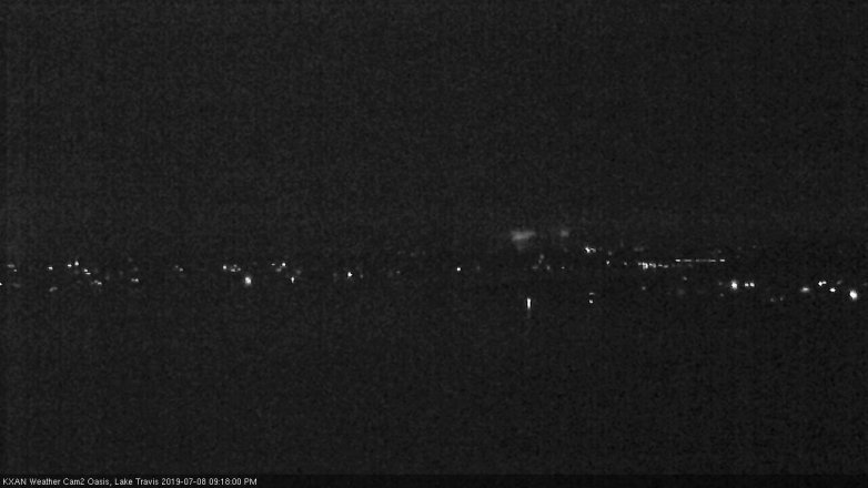 Lake Travis webcam, July 8, 2019 8:20 PM CT