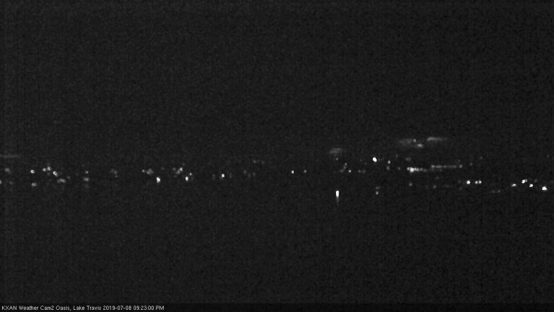 Lake Travis webcam, July 8, 2019 8:25 PM CT