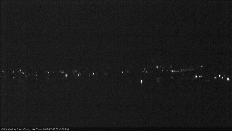 Lake Travis webcam, July 8, 2019 8:45 PM CT