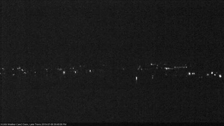 Lake Travis webcam, July 8, 2019 8:50 PM CT