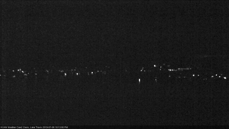Lake Travis webcam, July 8, 2019 9:15 PM CT