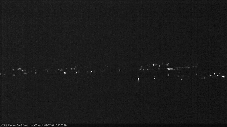 Lake Travis webcam, July 8, 2019 9:35 PM CT