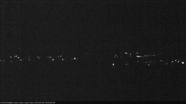 Lake Travis webcam, July 8, 2019 9:45 PM CT