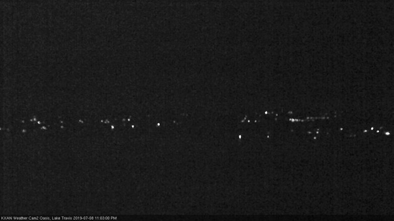 Lake Travis webcam, July 8, 2019 10:05 PM CT