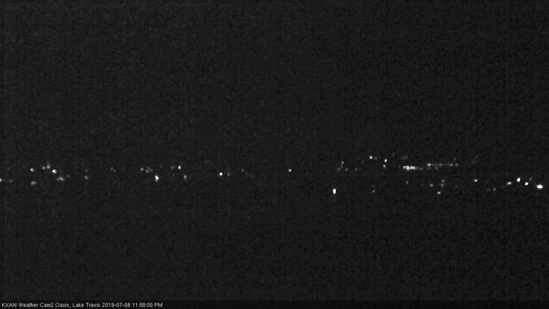 Lake Travis webcam, July 8, 2019 10:10 PM CT