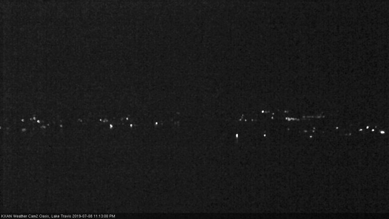 Lake Travis webcam, July 8, 2019 10:15 PM CT