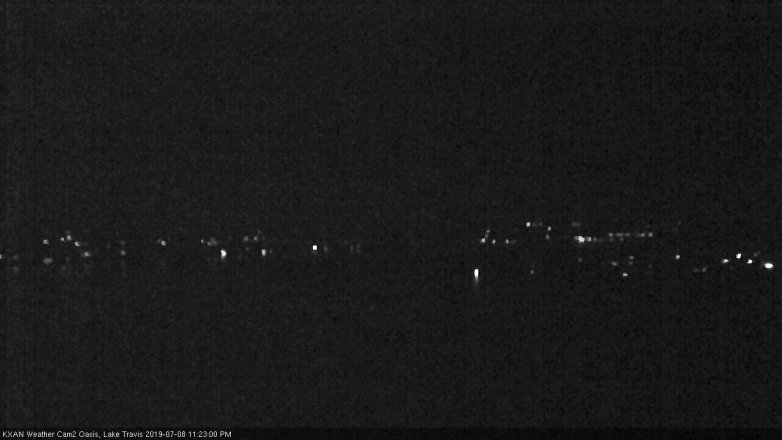 Lake Travis webcam, July 8, 2019 10:25 PM CT