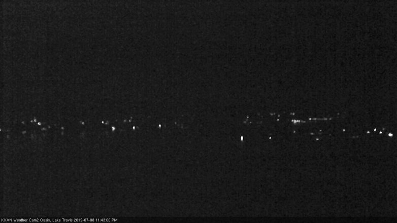 Lake Travis webcam, July 8, 2019 10:45 PM CT