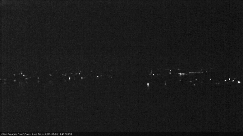 Lake Travis webcam, July 8, 2019 10:50 PM CT