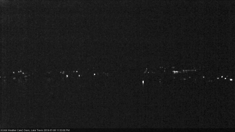 Lake Travis webcam, July 8, 2019 10:55 PM CT