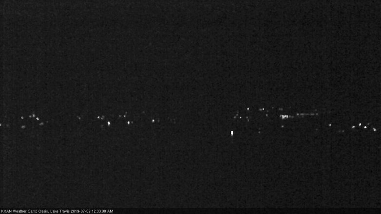 Lake Travis webcam, July 8, 2019 11:35 PM CT