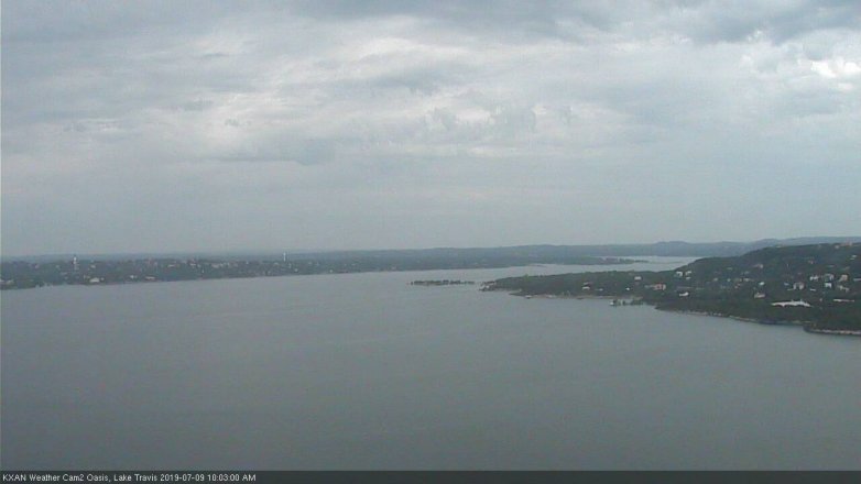 Lake Travis webcam, July 9, 2019 9:05 AM CT
