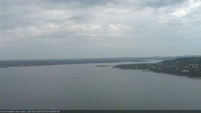 Lake Travis webcam, July 9, 2019 9:10 AM CT