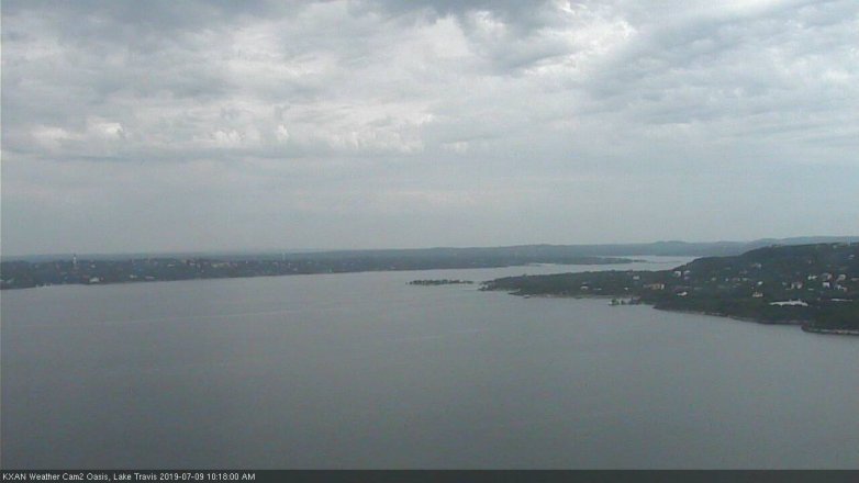 Lake Travis webcam, July 9, 2019 9:20 AM CT