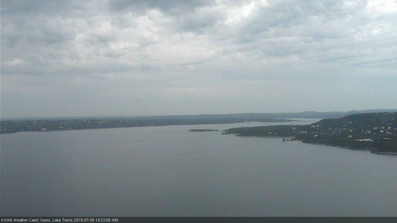 Lake Travis webcam, July 9, 2019 9:25 AM CT