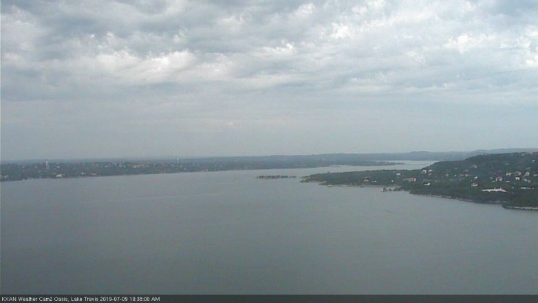 Lake Travis webcam, July 9, 2019 9:40 AM CT