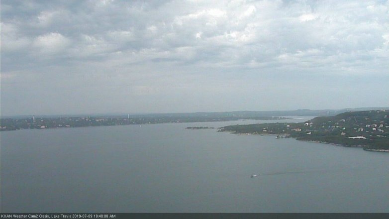 Lake Travis webcam, July 9, 2019 9:50 AM CT